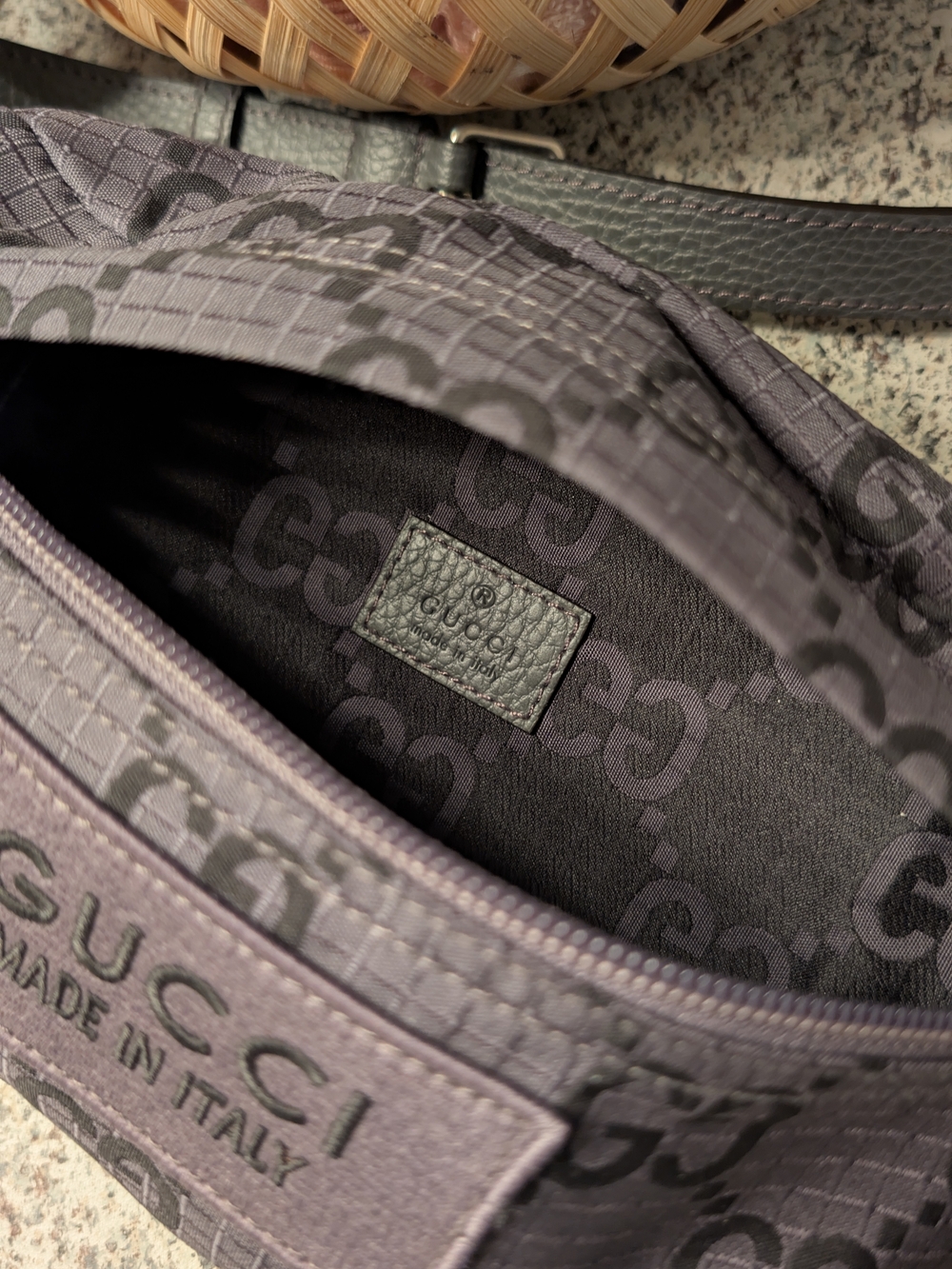 Gucci Off The Grid GG Nylon Belt Bag - (Anthracite) - New with Tags - Picture 3 of 12